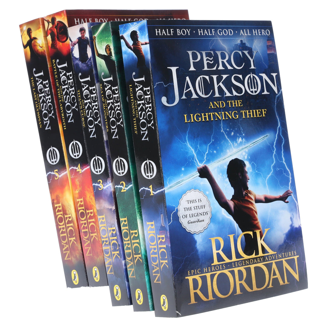 Percy Jackson By Rick Riordan 5 Books Collection - Ages 7+ - Paperback B2D DEALS Penguin