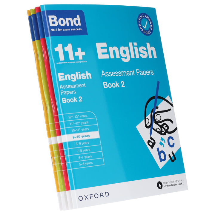 Bond 11+ Assessment Papers Book 2 (9-10 Years) 4 Books Collection by Oxford - Paperback