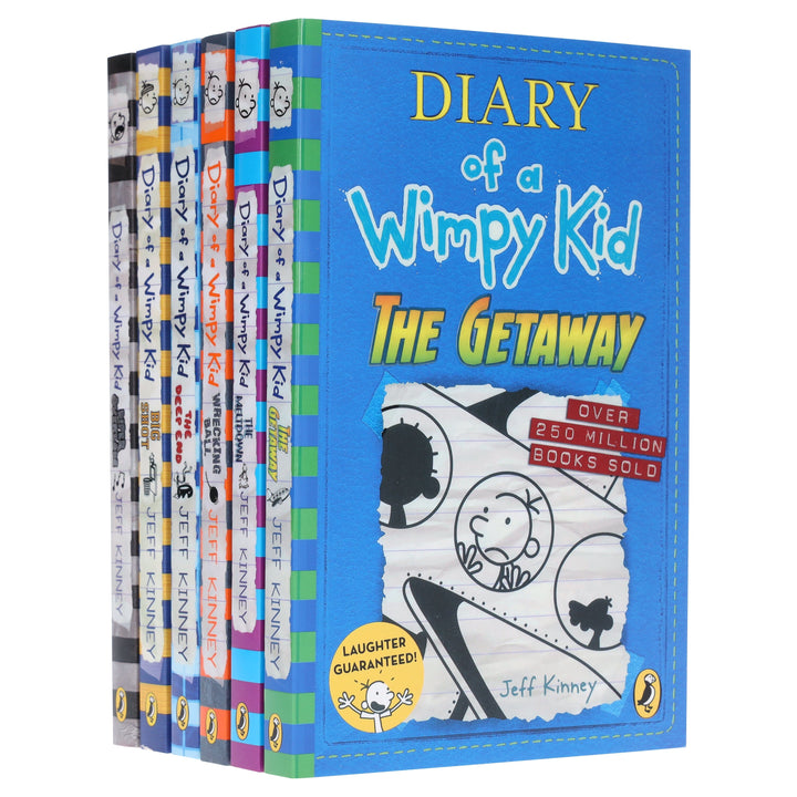 Diary of a Wimpy Kid (Book 12-17) by Jeff Kinney: 6 Books Collection Set - Ages 7+ - Paperback