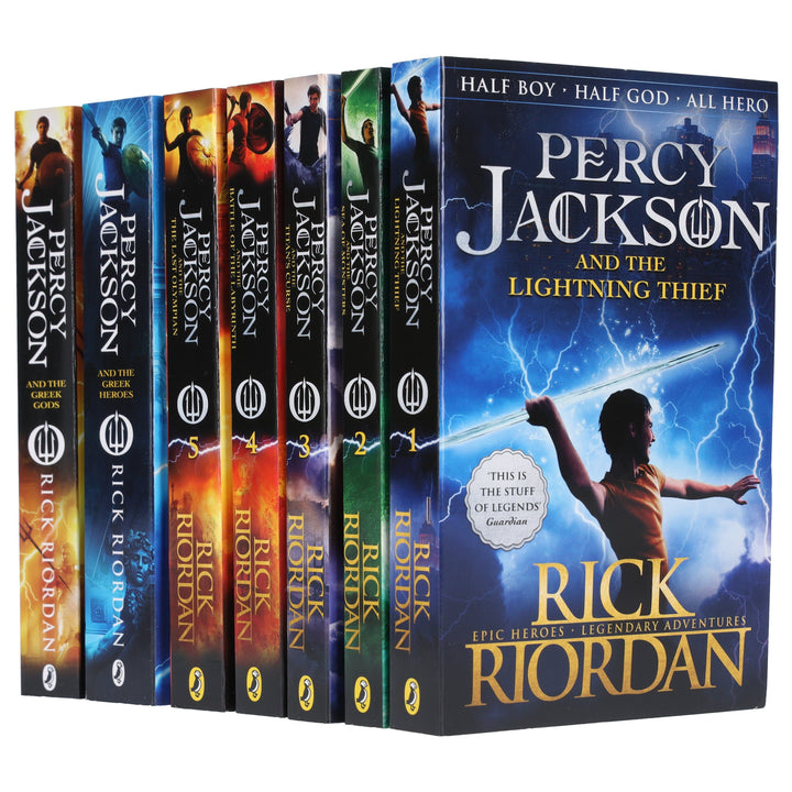 Percy Jackson Collection 7 Books Set By Rick Riordan - Ages 9+ - Paperback
