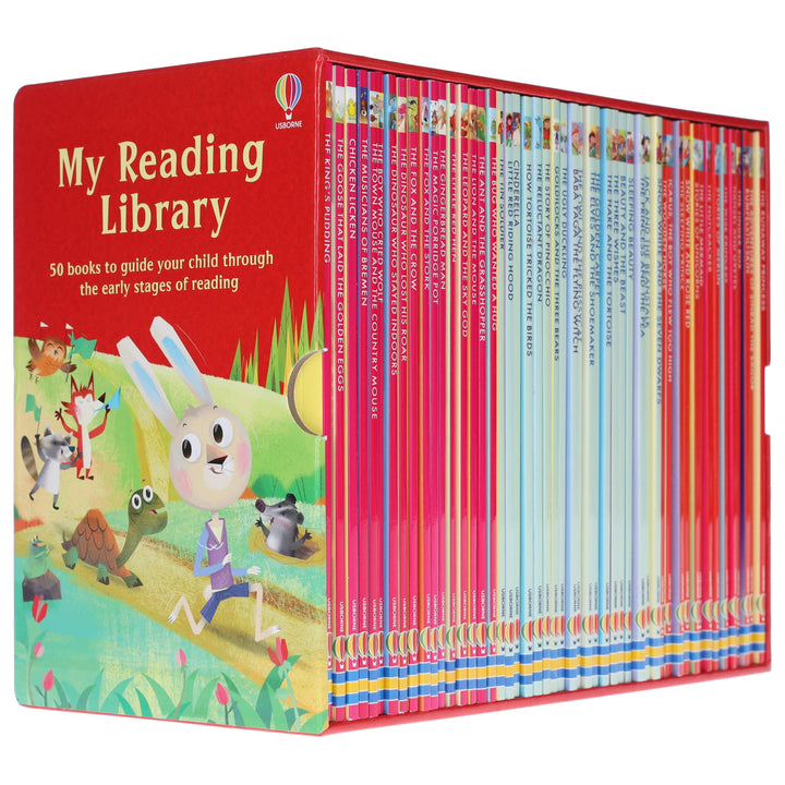 The Usborne Reading Collection 50 Books Box Set (with Free Audio Online) - Ages 5+ - Paperback