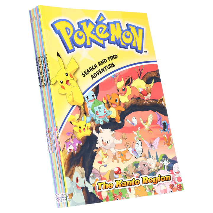 Pokemon Search and Find Adventure 8 Books Collection Set - Ages 4+ - Paperback