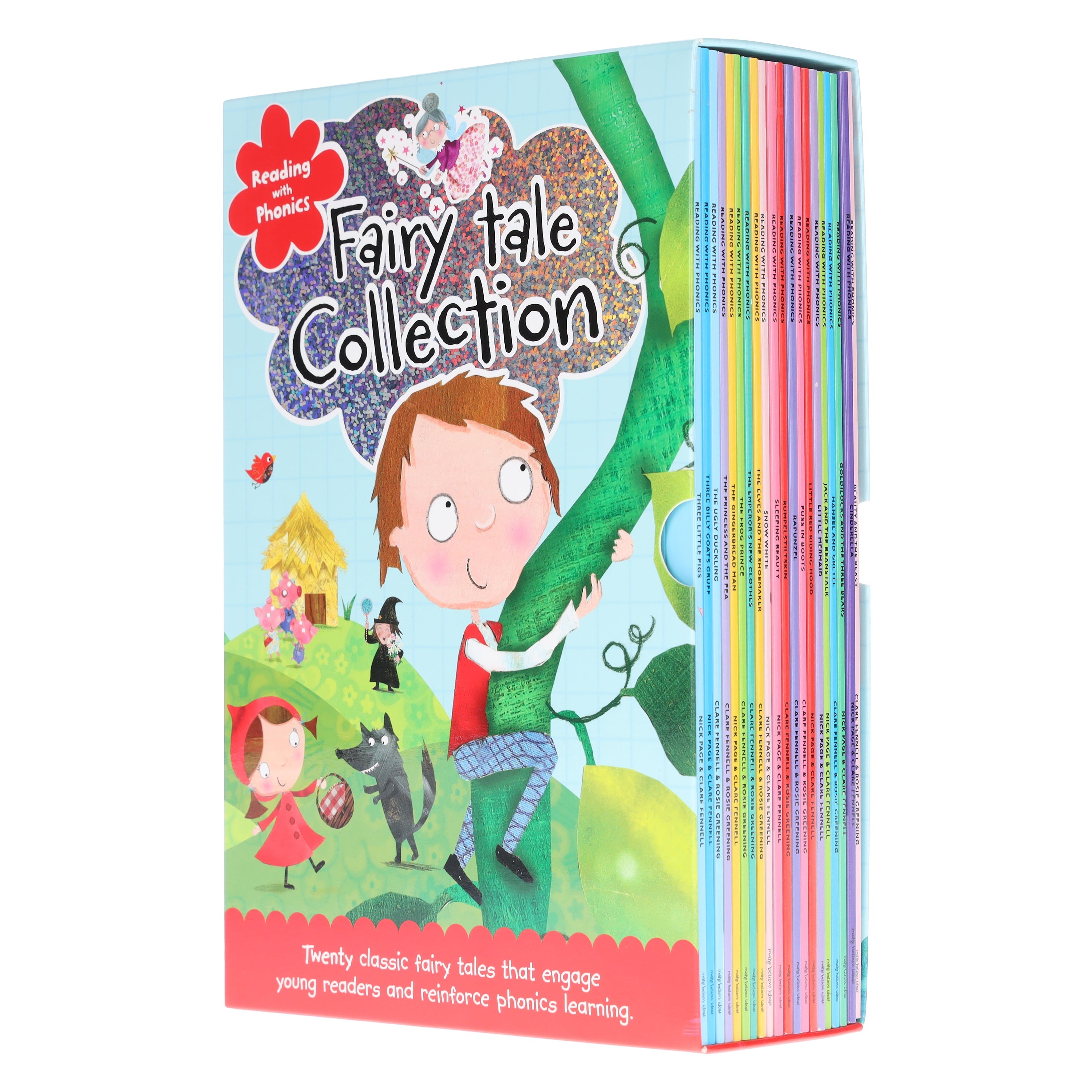 Reading with Phonics Fairy Tale Collection 20 Books Box Set - Age