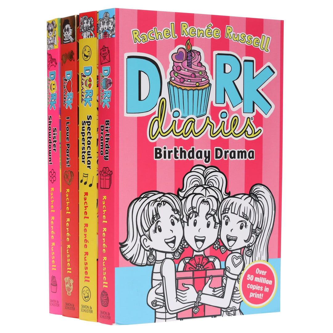 Dork Diaries Series (Vol. 13-16) By Rachel Renee Russell 4 Books Collection Set - Ages 9-11 - Paperback