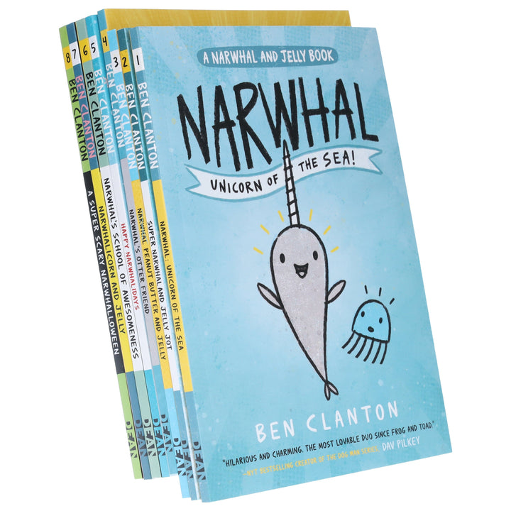 Narwhal and Jelly Series By Ben Clanton 8 Books Collection Set - Ages 4-8 - Paperback