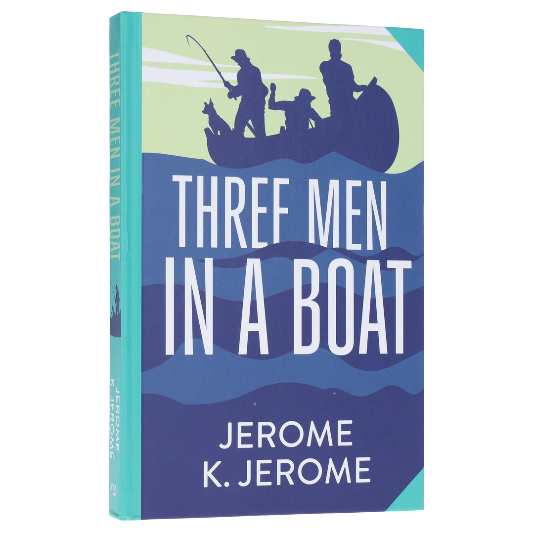 Three Men In A Boat by Jerome K. Jerome - Fiction - Sprayed edges Hardback