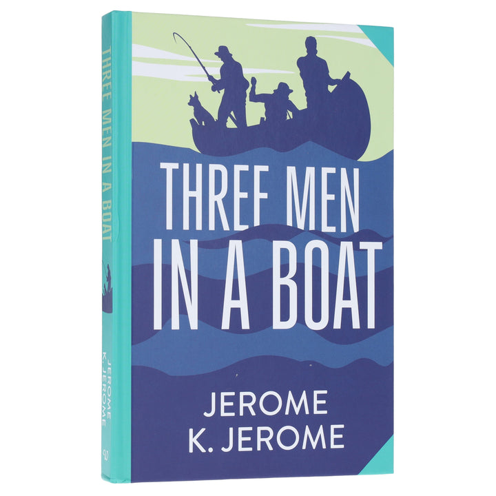 Three Men In A Boat by Jerome K. Jerome - Fiction - Sprayed edges Hardback