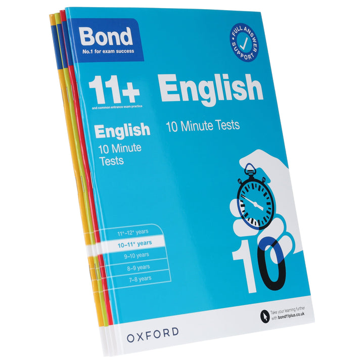 Bond 11+ 10 Minute Tests (Year 10 - 11+) By Oxford 4 Books Collection Set - Paperback
