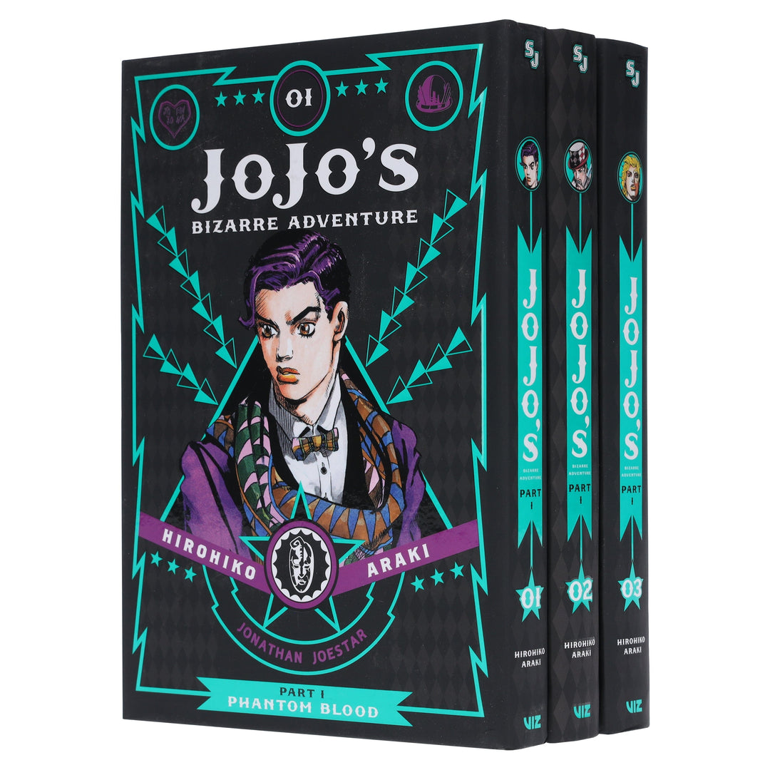 JoJo’s Bizarre Adventure: Part 1 - Phantom Blood (Vol. 1-3) by Hirohiko Araki 3 Books Collection Set - Fiction - Hardback