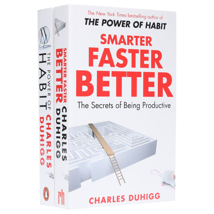 Smarter Faster Better & The Power of Habit: By Charles Duhigg 2 Books Collection Set - Non Fiction - Paperback