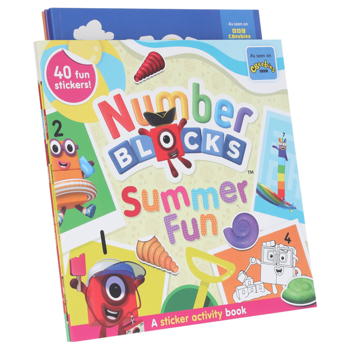 Numberblocks, Alphablocks & Colourblocks Colouring Fun & Sticker Activity Book Collection 5 Books Set - Ages 3+ - Paperback