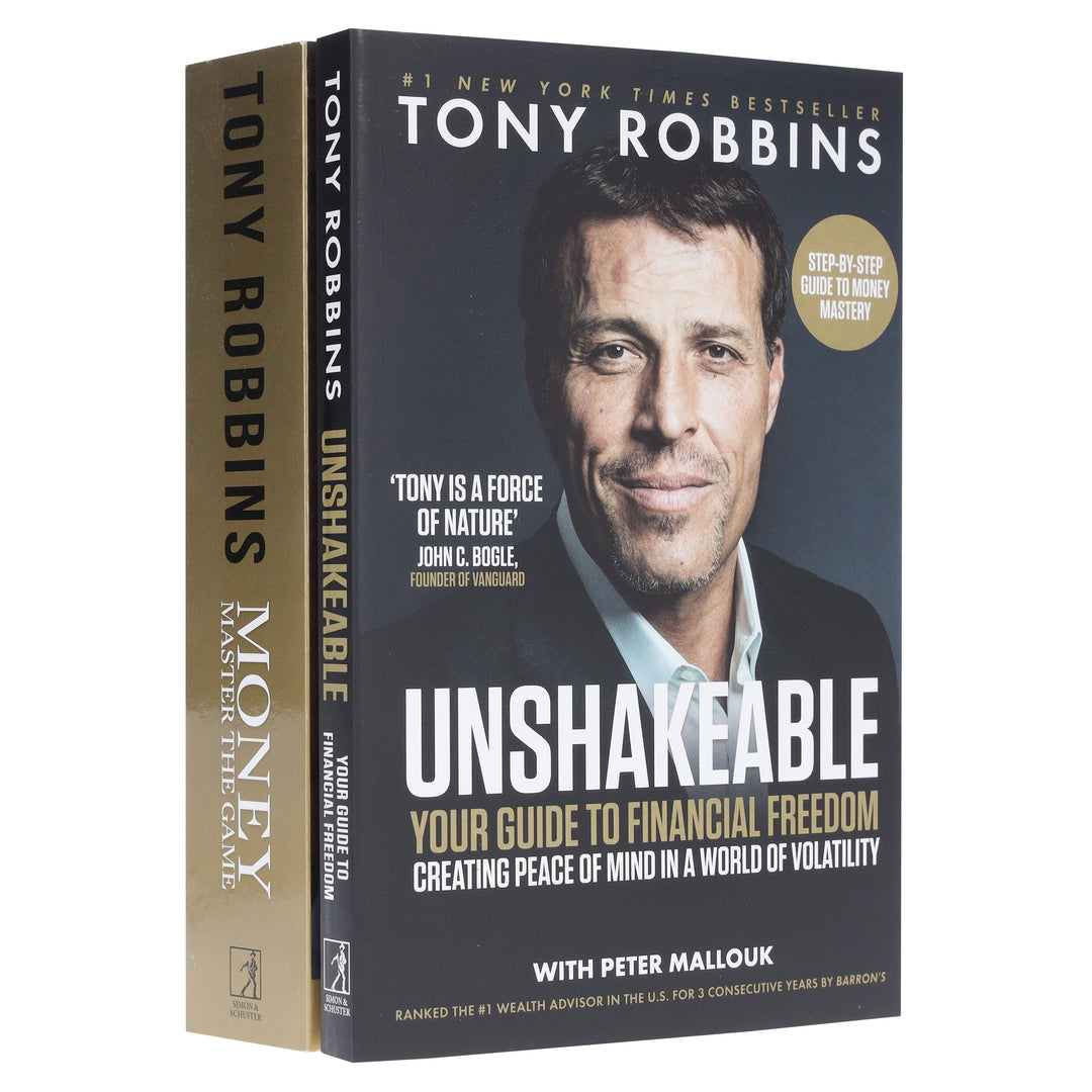 Tony Robbins Collection (Unshakeable: Your Guide to Financial Freedom & Money Master the Game) 2 Books Set - Non Fiction - Paperback
