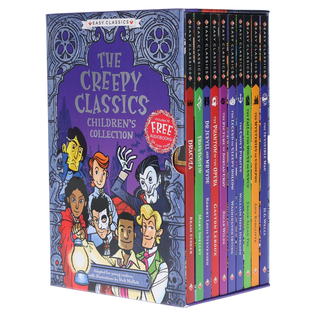 The Creepy Classics: Children’s Easy Classics Collection 10 Books Box Set - Ages 7-11 - Paperback 7-9 Sweet Cherry Publishing