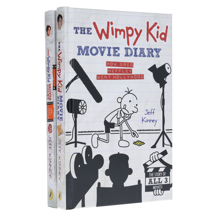 Diary of a Wimpy Kid by Jeff Kinney: Movie Diary Collection 2 Books Set - Ages 7-12 - Hardback
