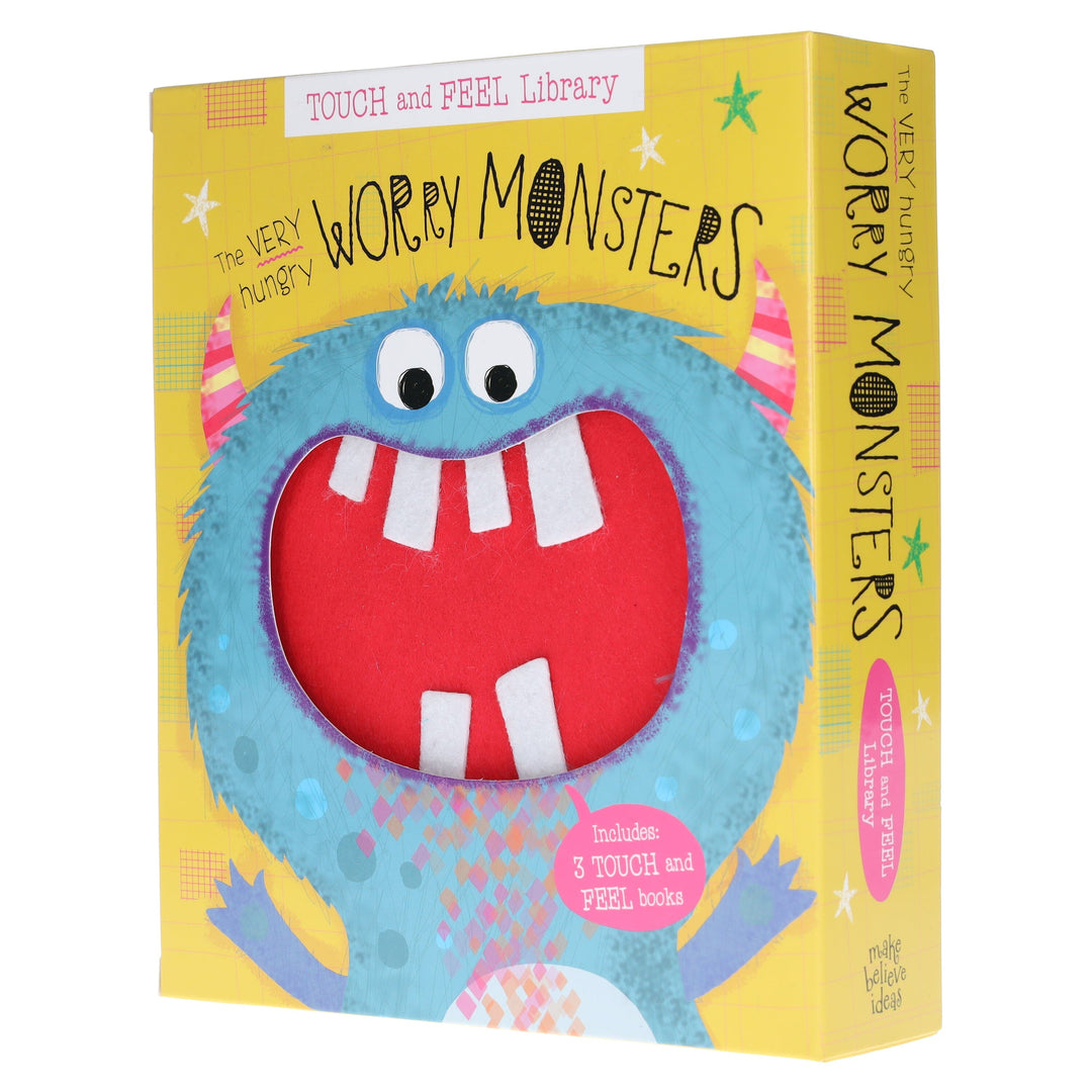 The Very Hungry Worry Monsters Touch and Feel Library Collection By Rosie Greening: 3 Books Set - Ages 3+ - Board Book