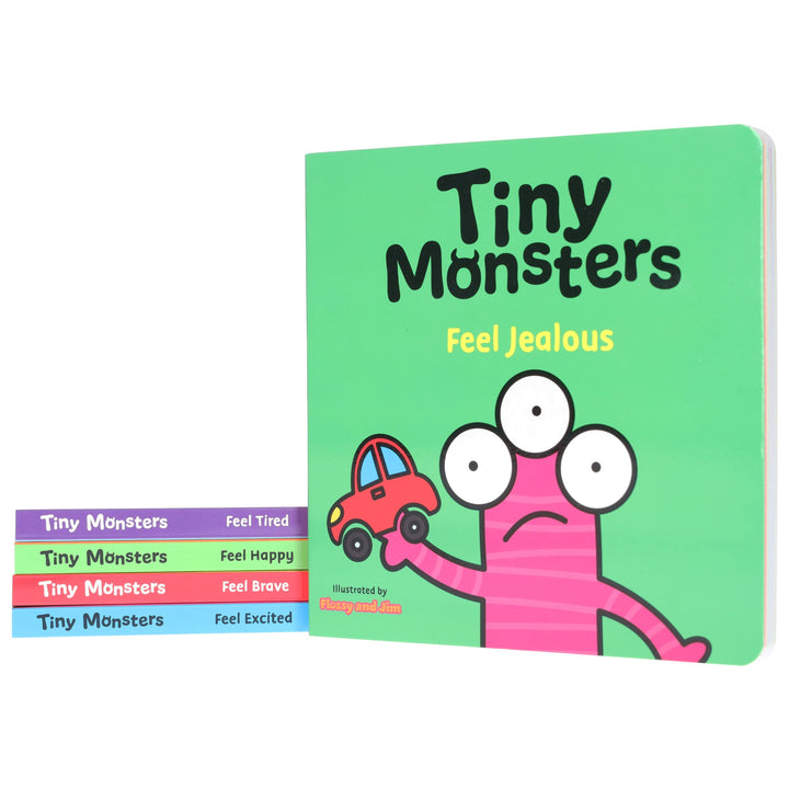 Big Emotions Tiny Monsters Feelings Collection Illustrated 5 Books Set - Ages 3-5 - Board Book