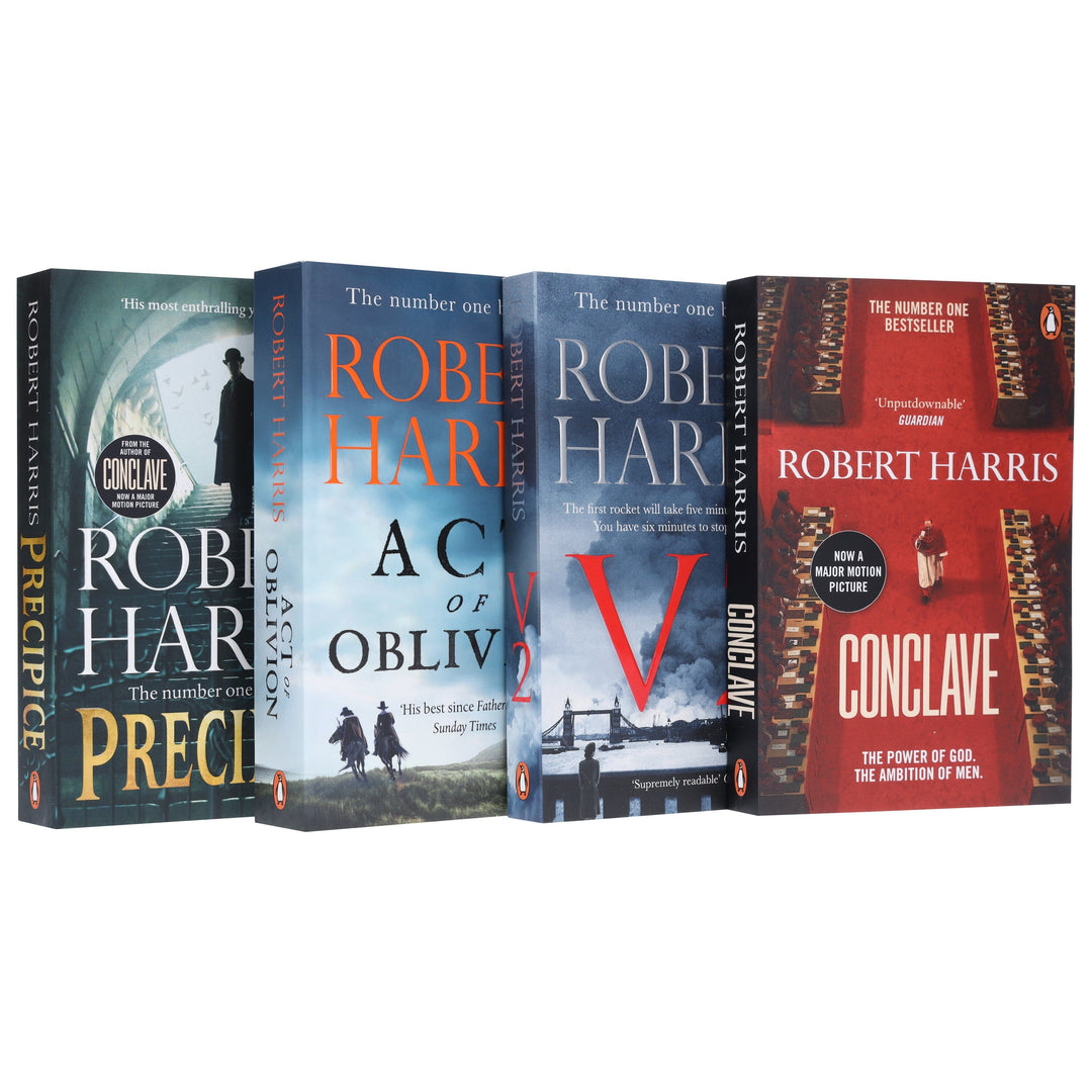 Robert Harris Collection (Conclave,V2, Act of Oblivion & Precipice) 4 Books Set - Fiction - Paperback