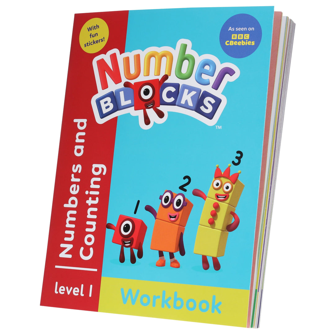 Numberblocks and Alphablocks Red Level 1 Collection 6 Workbooks Set With Fun Stickers - Ages 3-5 - Paperback