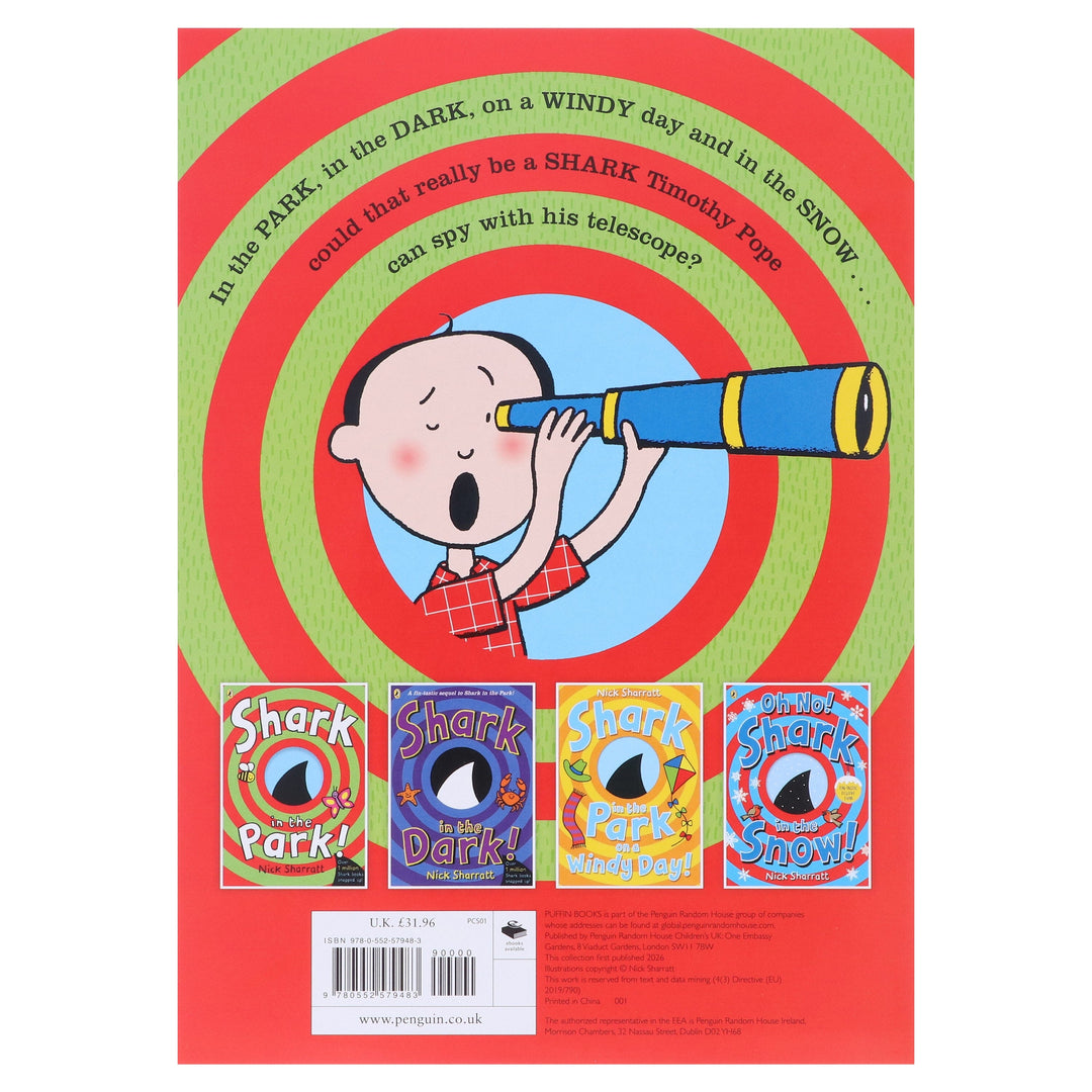 Shark In The Park Series by Nick Sharratt Illustrated 4 Books Collection Set - Ages 2+ - Paperback