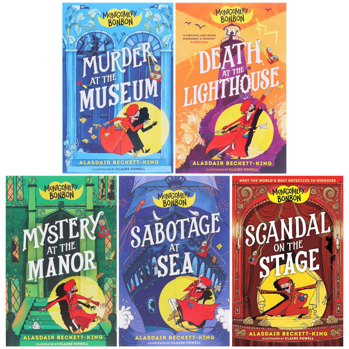 Montgomery Bonbon Series by Alasdair Beckett-King: Illustrated 5 Books Collection Set - Ages 9-12 - Paperback