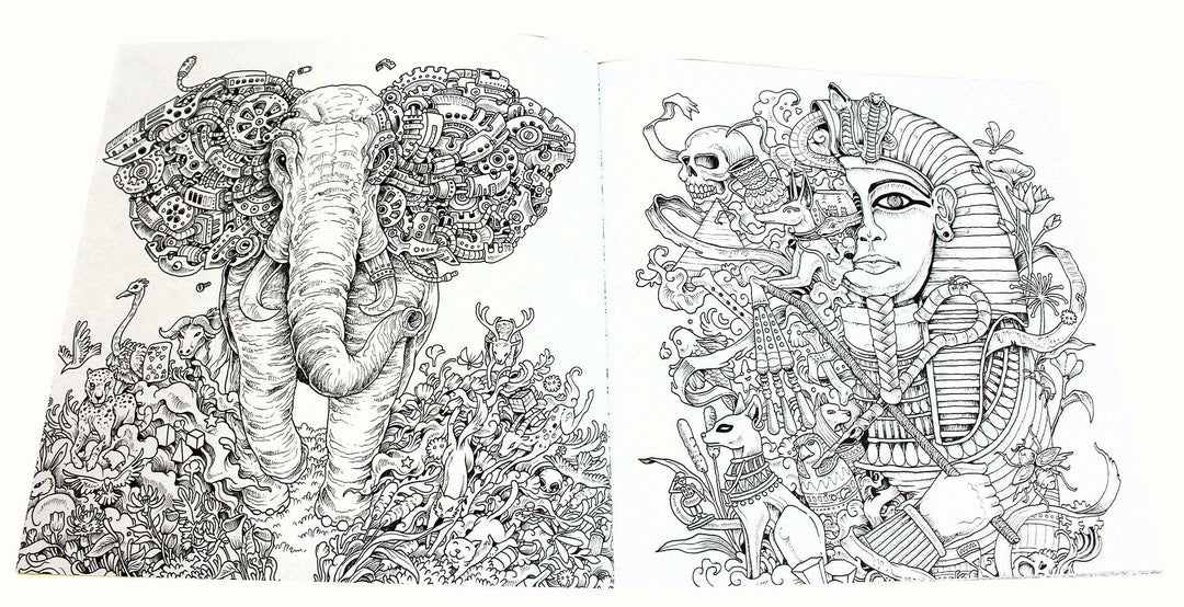 Animorphia Imagimorphia and Mythomorphia 3 Extreme Colouring Books - Paperback - Kerby Rosanes LOM Arts