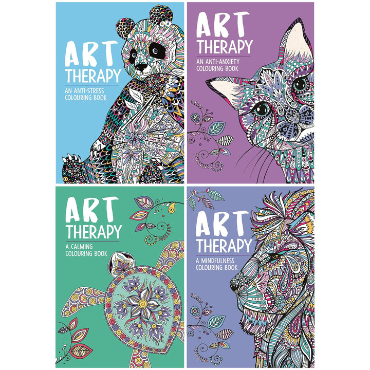 Art Therapy Colouring Series 4 Books Collection Set - Non Fiction - Paperback