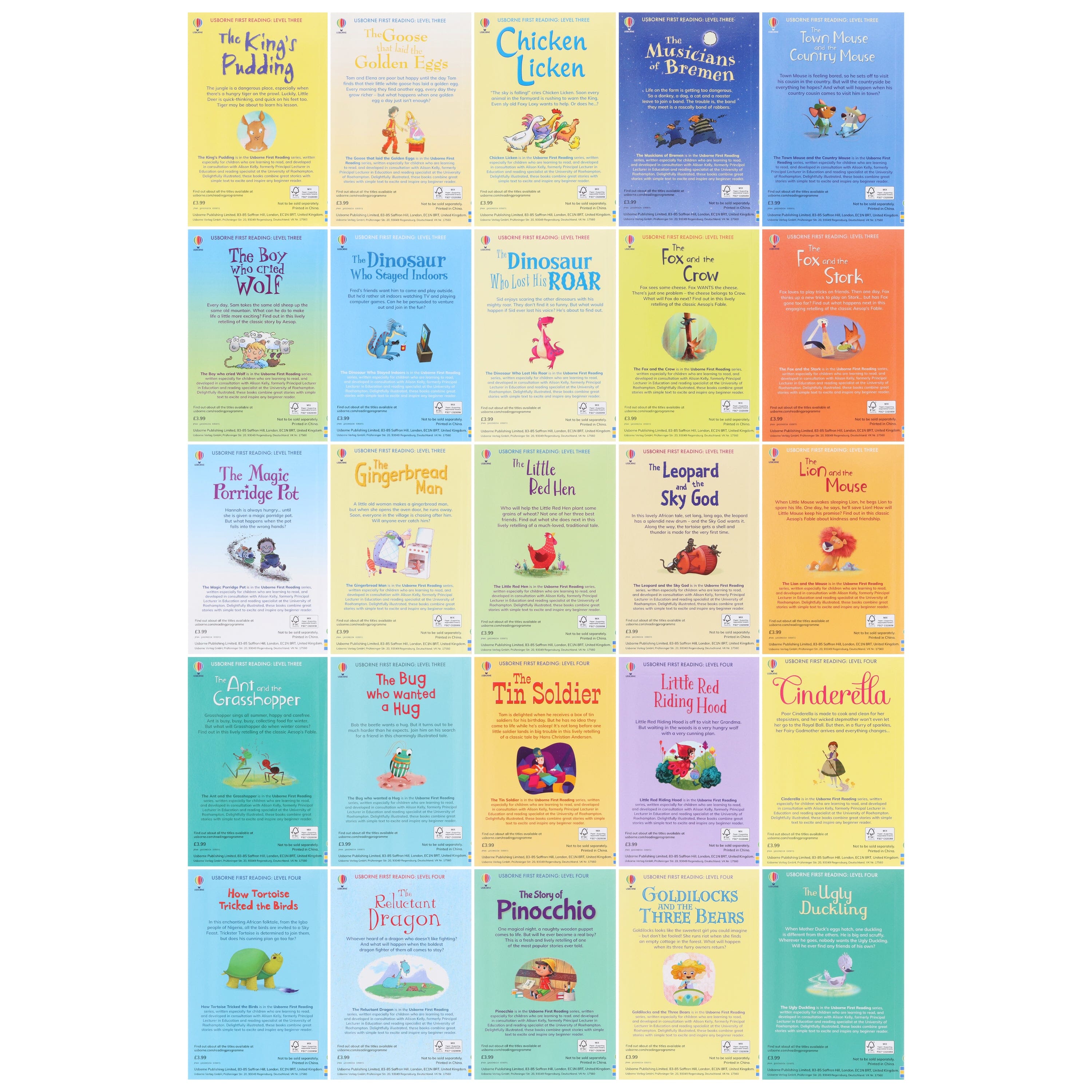 The Usborne Reading Collection 50 Books Box Set (with Free Audio