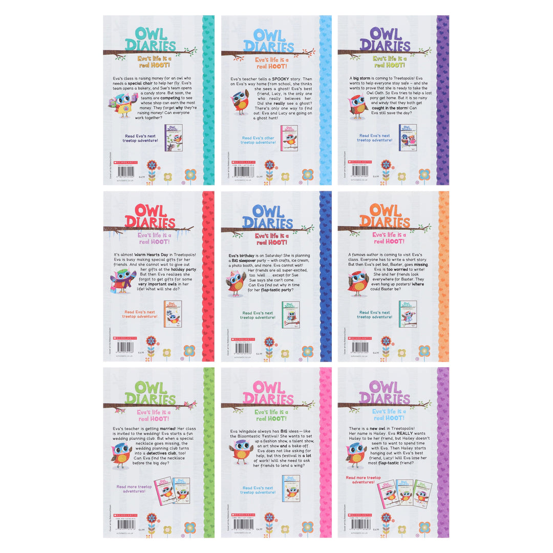 Owl Diaries Series By Rebecca Elliott: illustrated 18 Books Collection Box Set - Ages 5+ - Paperback