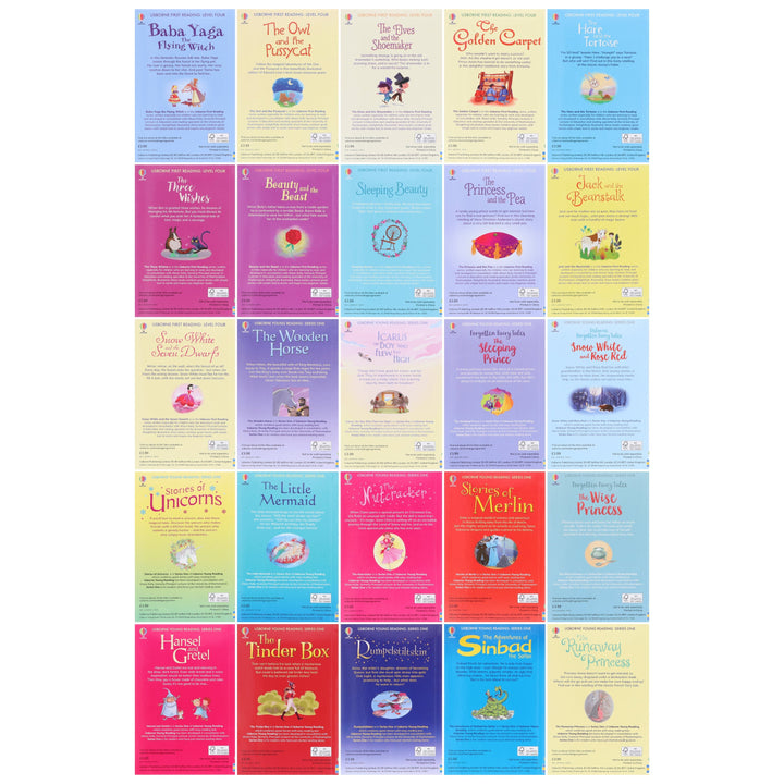 The Usborne Reading Collection 50 Books Box Set (with Free Audio Online) - Ages 5+ - Paperback