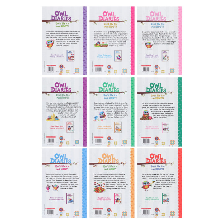 Owl Diaries Series By Rebecca Elliott: illustrated 18 Books Collection Box Set - Ages 5+ - Paperback