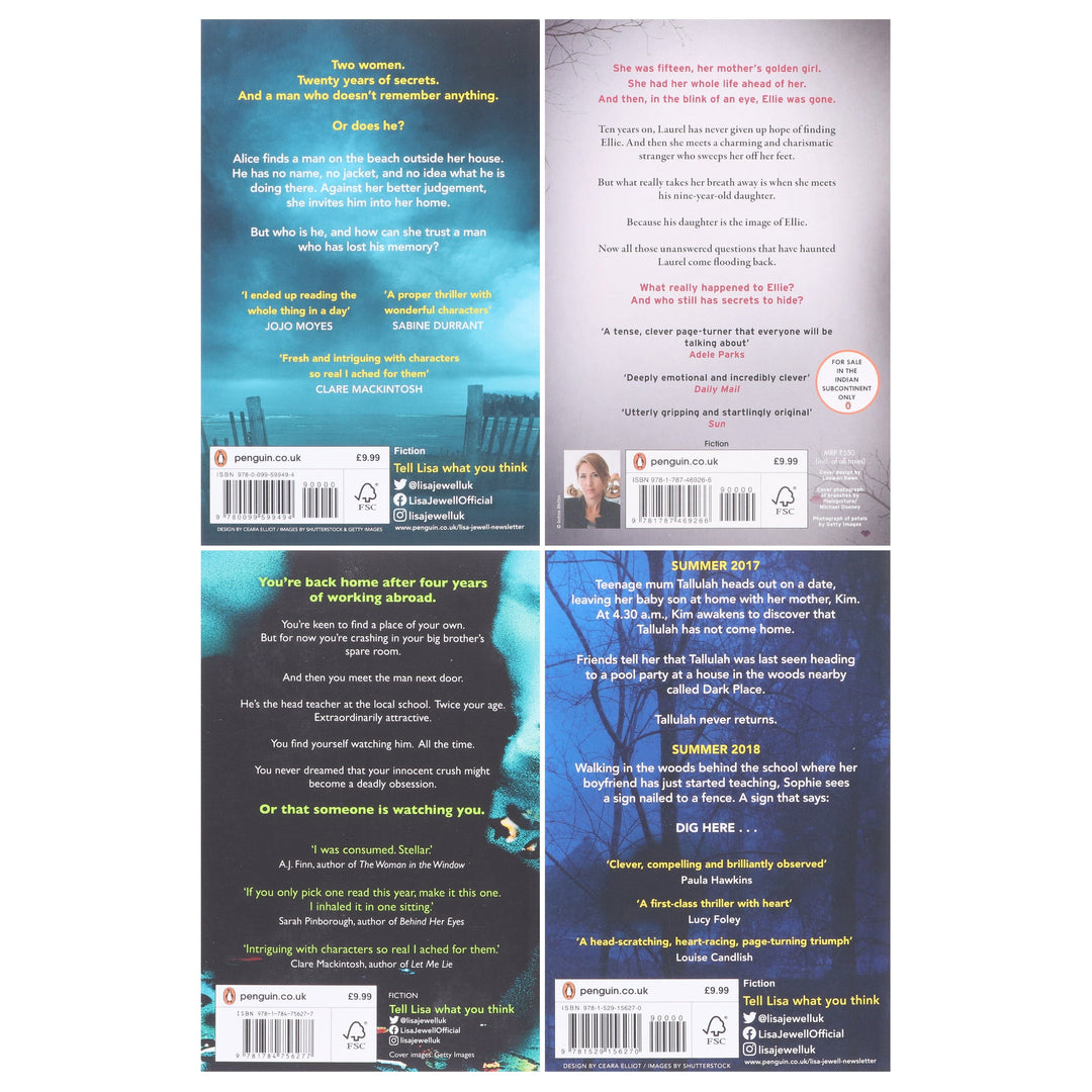 Lisa Jewell's Then She Was Gone, The Night She Disappeared, Watching You & I Found You: 4 Books Collection Set - Fiction - Paperback