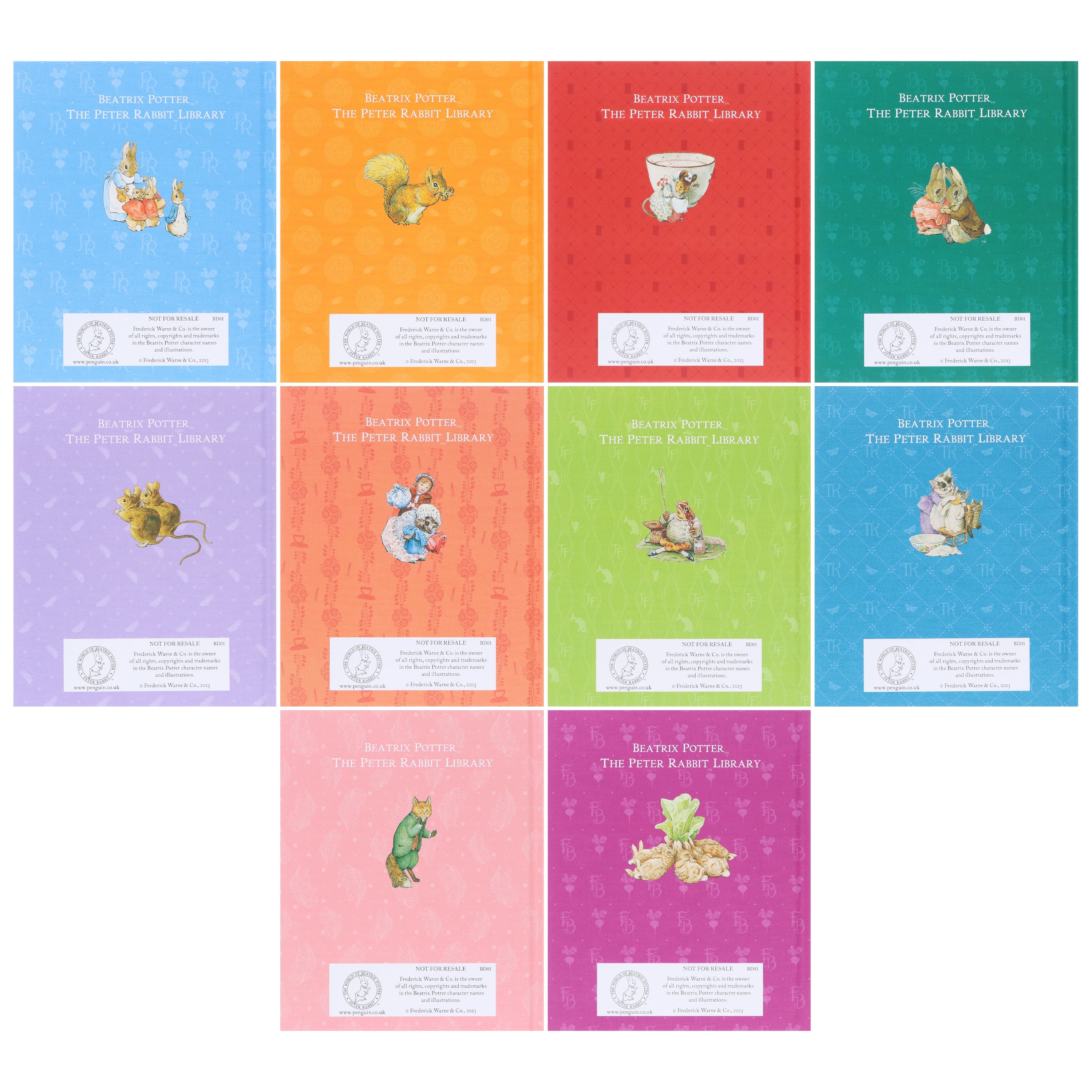 Peter Rabbit Library Beatrix Potter 10 Books – American Bookworm