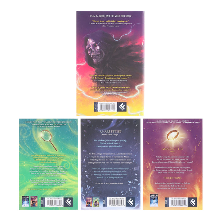 Amari and the Night Brothers Series by BB Alston 4 Books Collection Set - Ages 8-12 - Paperback/Hardback