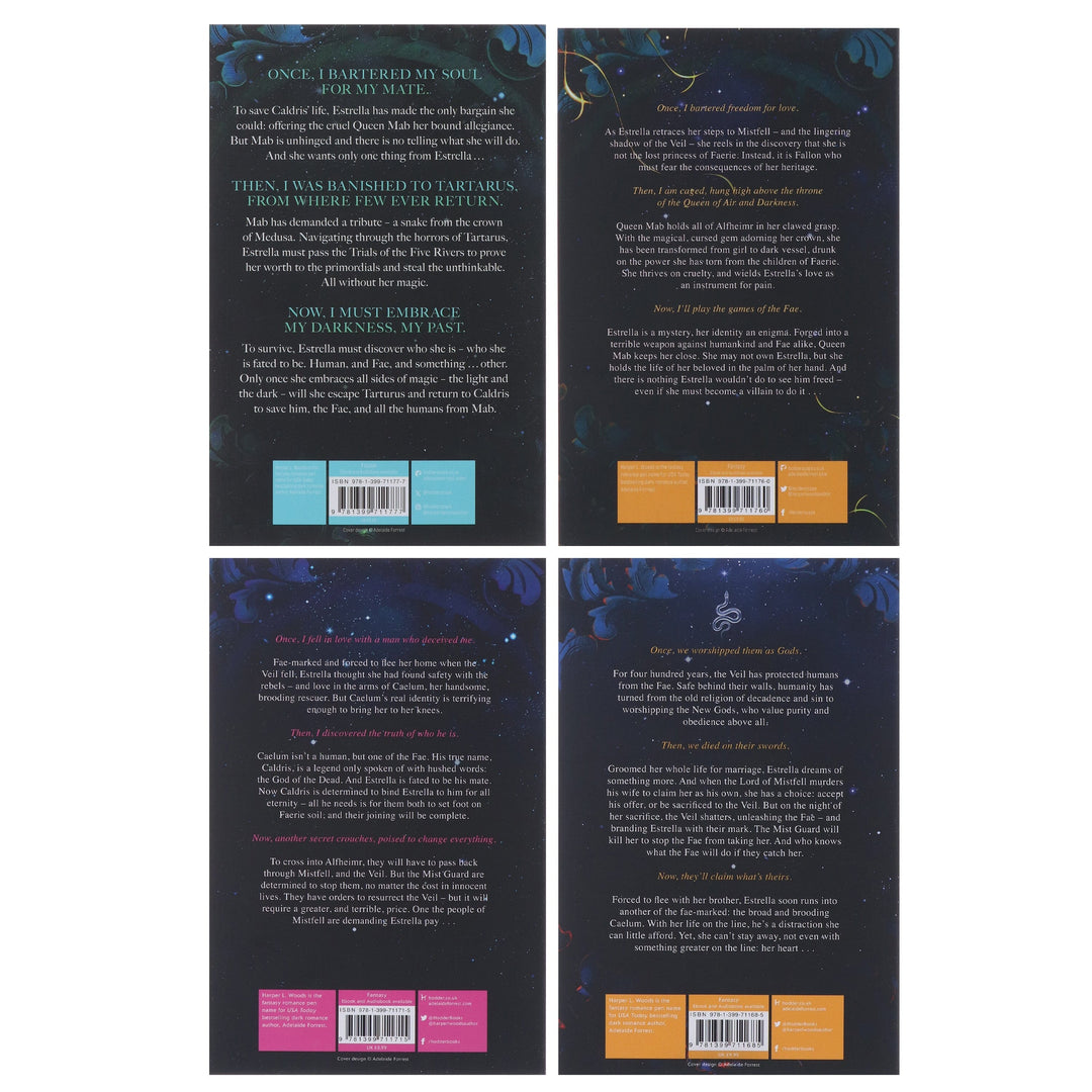 Of Flesh & Bone Series By Harper L. Woods 4 Books Collection Set - Fiction - Paperback