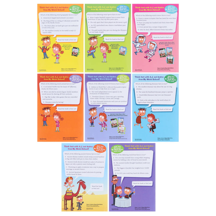 My Weird School Fast Facts By Dan Gutman: 8 Books Collection Box Set - Ages 6-10 - Paperback