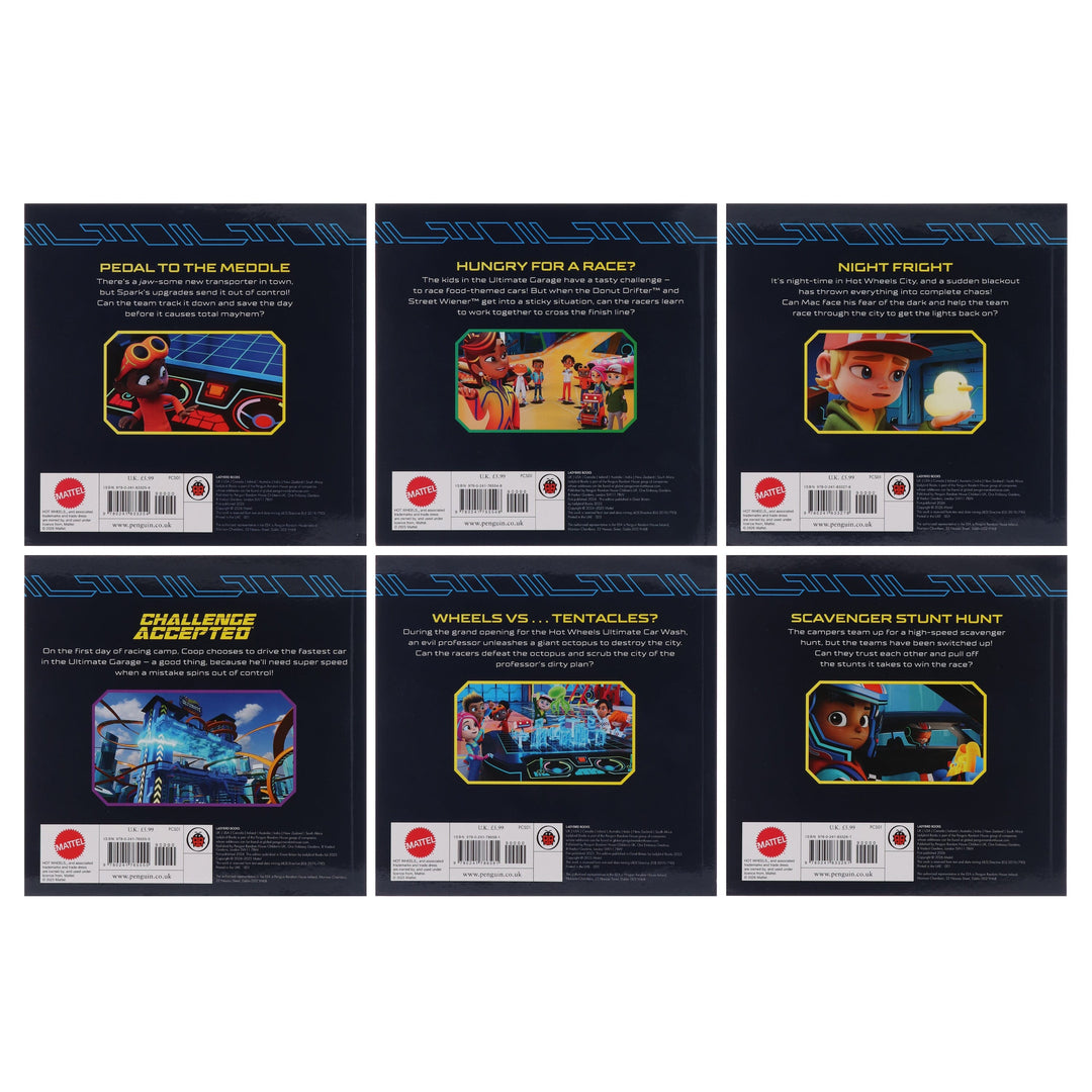Hot Wheels: Let’s Race Collection 6 Picture Storybook Collection Set - Ages 3+ - Paperback