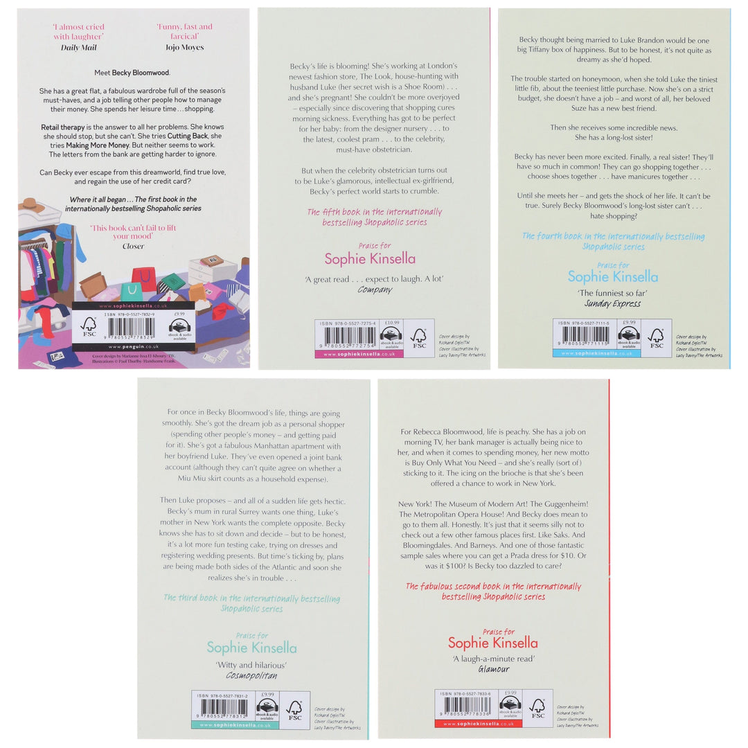 Shopaholic Series by Sophie Kinsella 5 Books Collection Set (A Becky Bloomwood Novel) - Fiction - Paperback