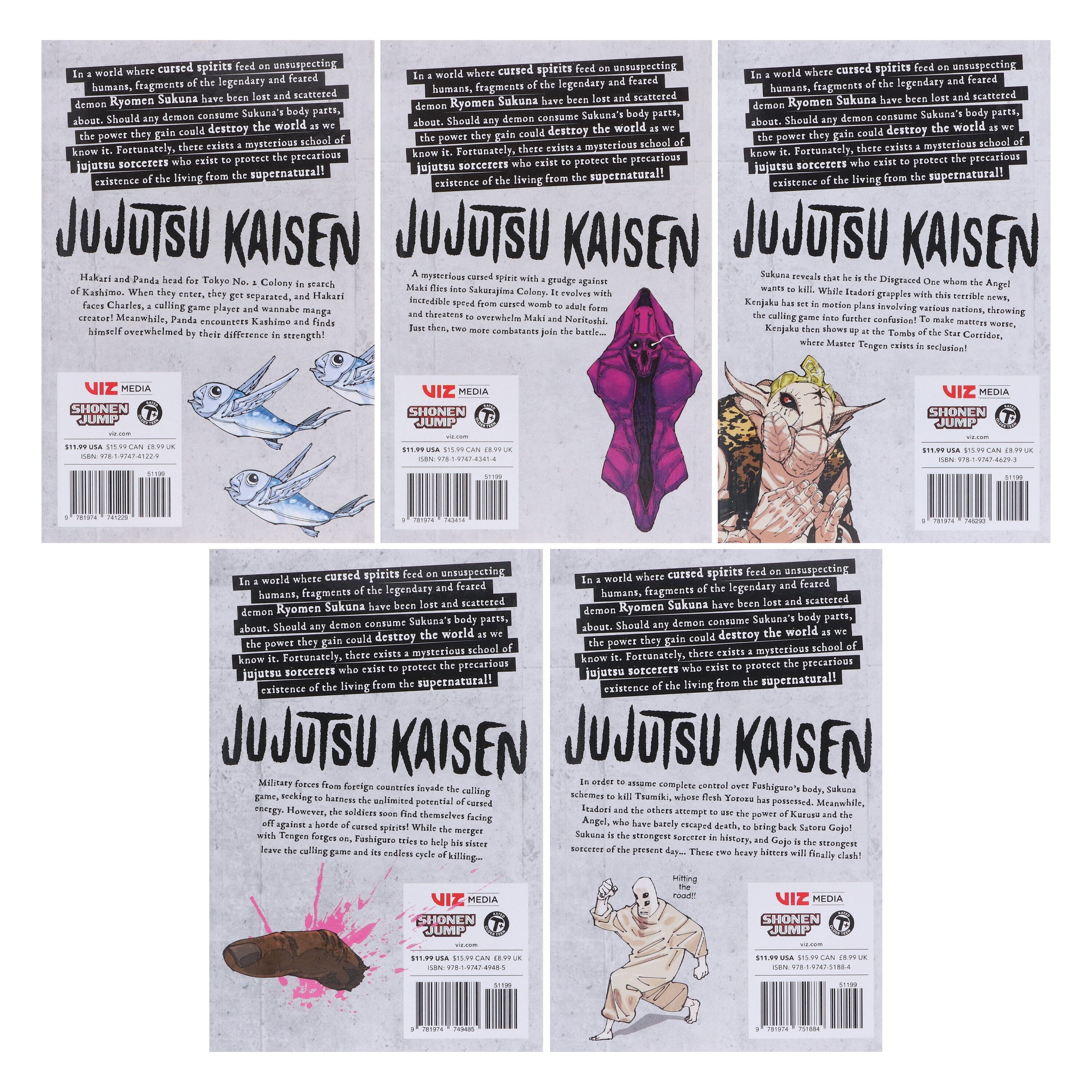 Jujutsu Kaisen (Volume 21-25) By Gege Akutami: 5 Books Collection