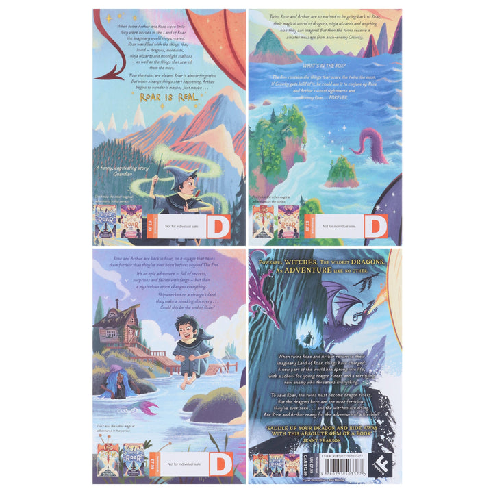 The Land of Roar Series by Jenny McLachlan Illustrated 4 Books Collection Set - Ages 9-14 - Paperback