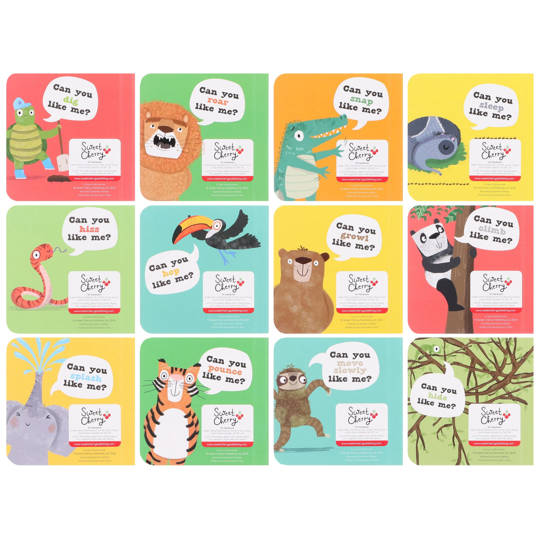 A Case of Wild Animals by Sweet Cherry Publishing 12 Books Collection Box Set - Ages 3-5 - Board Book