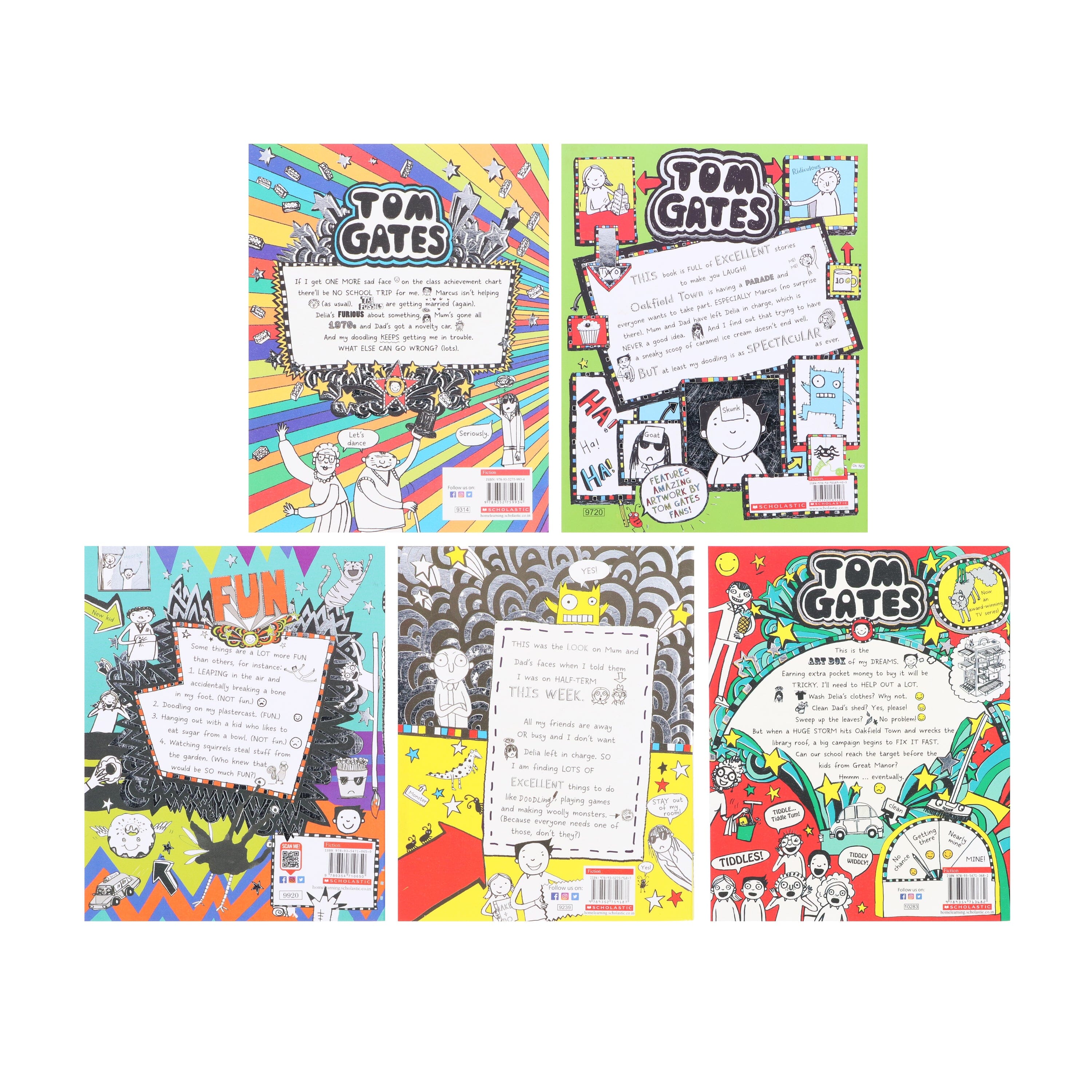Tom Gates Series By Liz Pichon 5 Books Collection Set (16 to 20