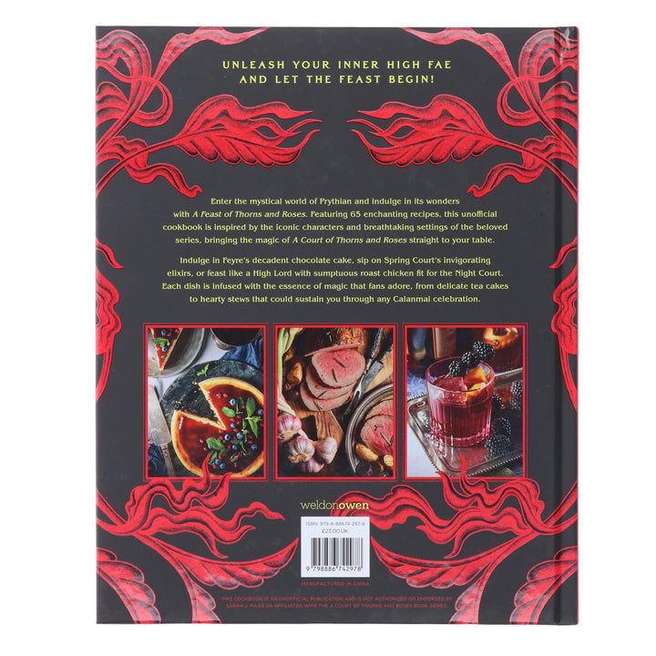 A Feast of Thorns and Roses: The Unofficial Cookbook of A Court of Thorns and Roses by Chelsea Cole - Non Fiction - Sprayed Edge Hardback