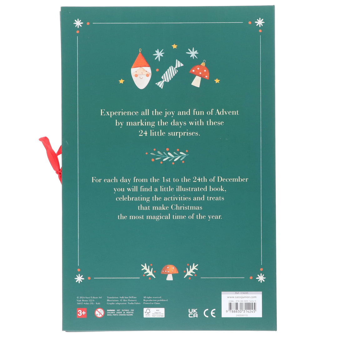 Advent Calendar by Alice Pasinetti 24 Little Books to Count down to Christmas - Ages 3+ - Hardback