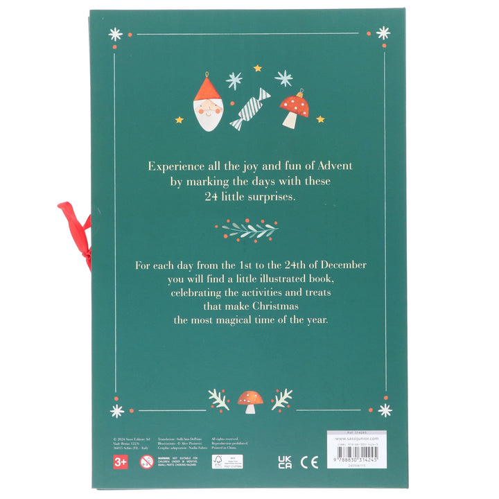 Advent Calendar by Alice Pasinetti 24 Little Books to Count down to Christmas - Ages 3+ - Hardback