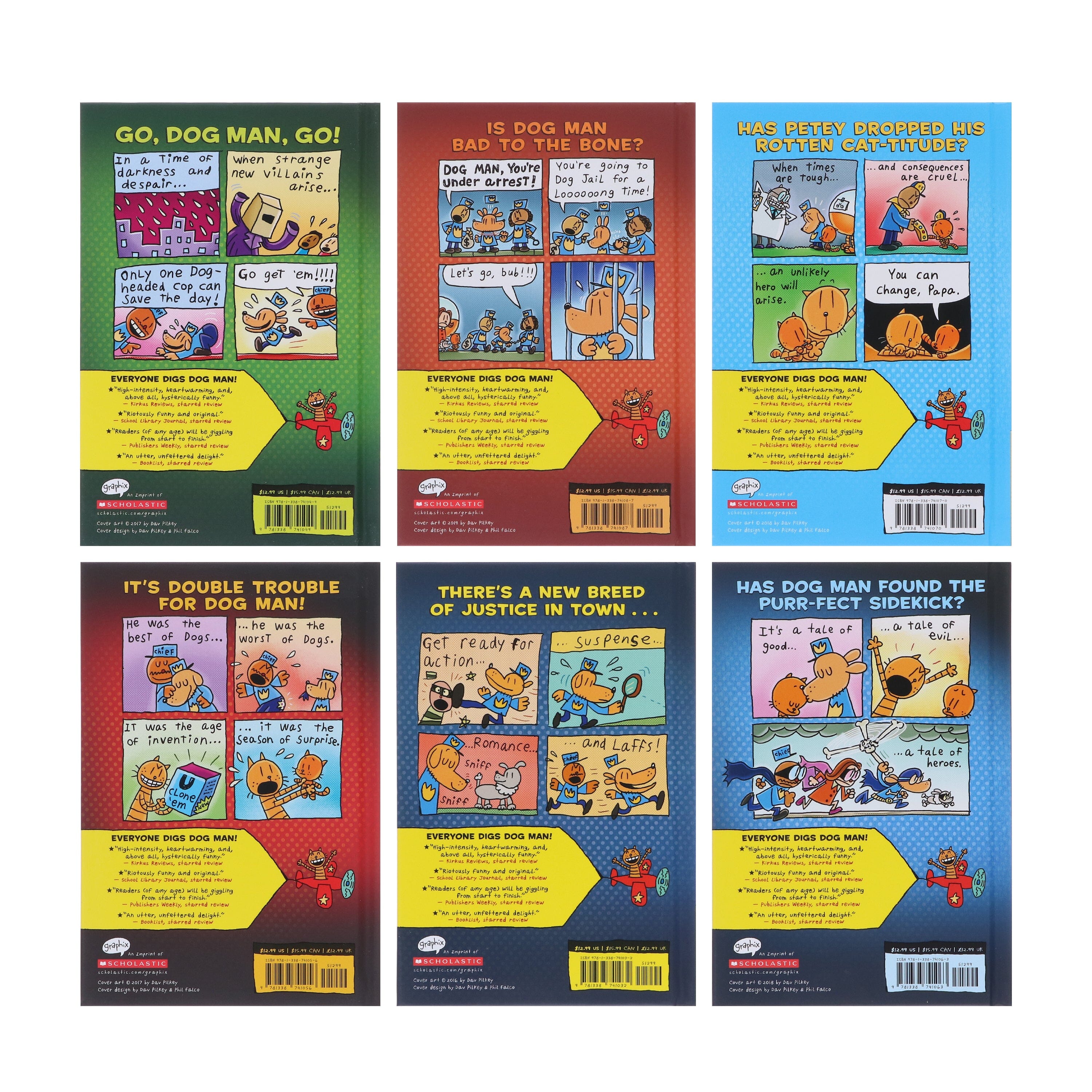 Dog Man: The Supa Epic Collection by Dav Pilkey 6 Books Box Set