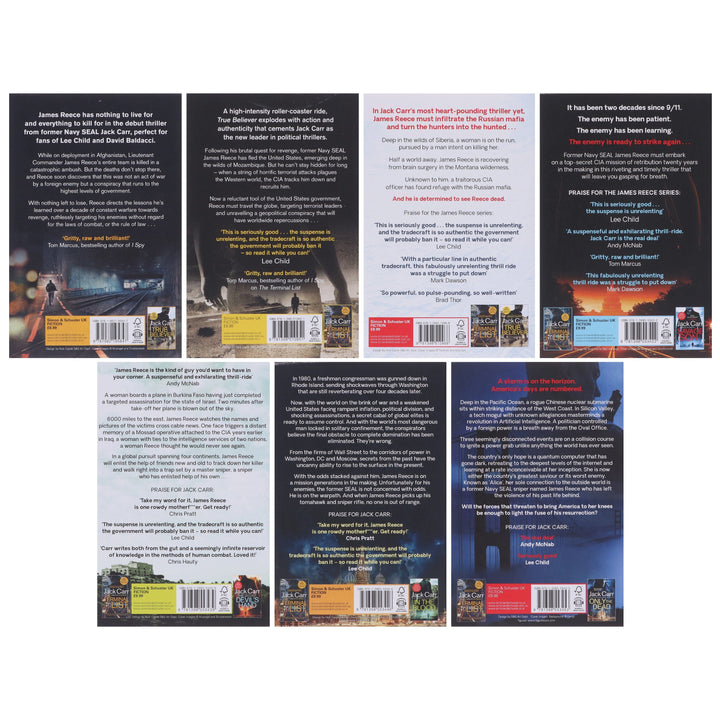 James Reece Series 7 Books Collection Set By Jack Carr - Fiction - Paperback