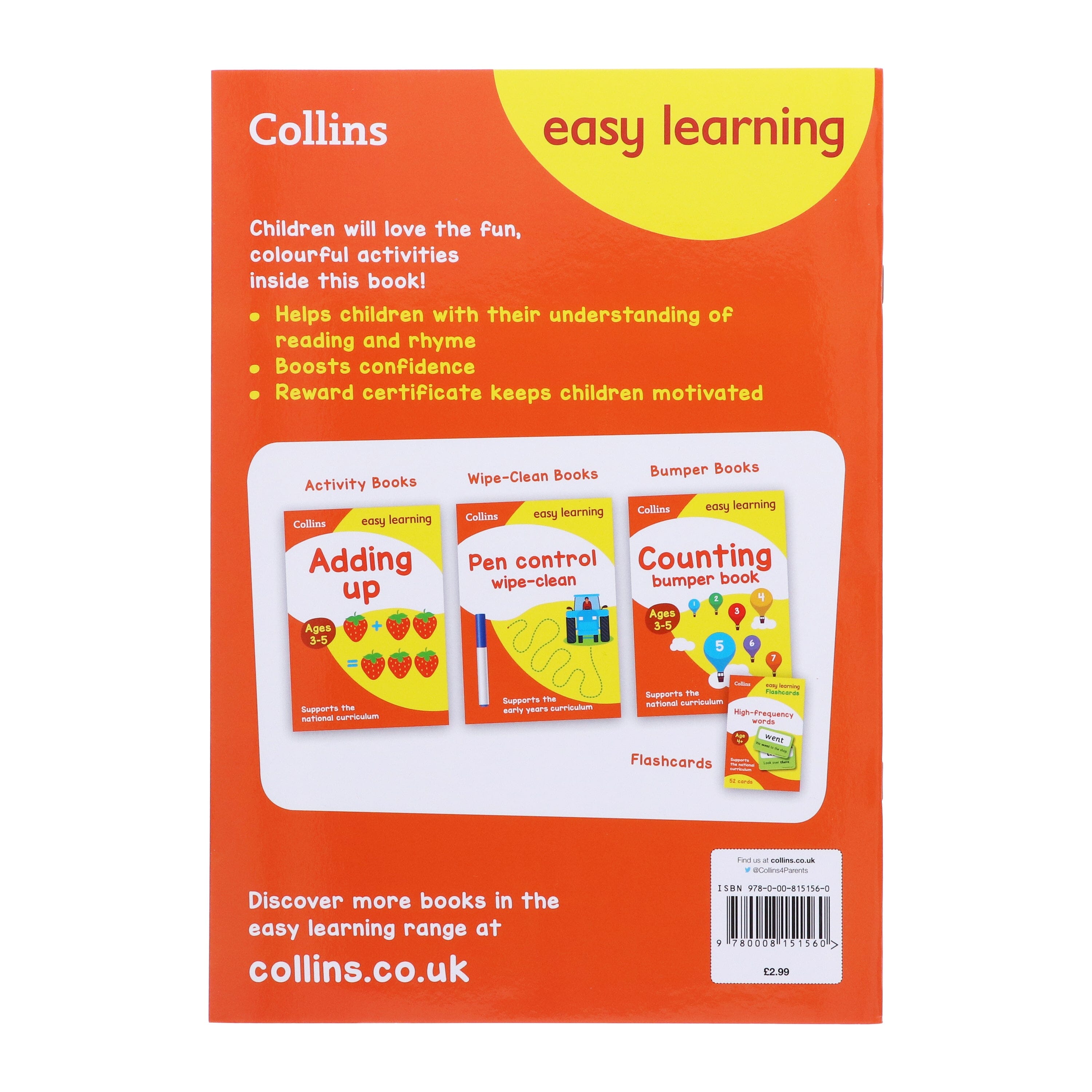 Collins Easy Learning Starter Set Ages 3-5 - Books2Door – American