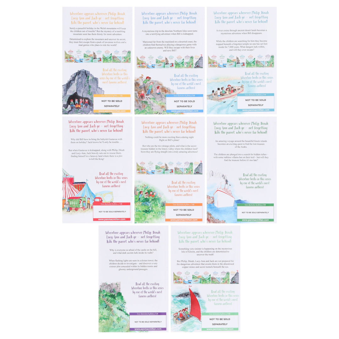 Enid Blyton Adventure Series (Mountain, Sea, River, Circus, Valley, Ship, Castle, Island) 8 Books Collection Box set - Ages 9-14 - Paperback