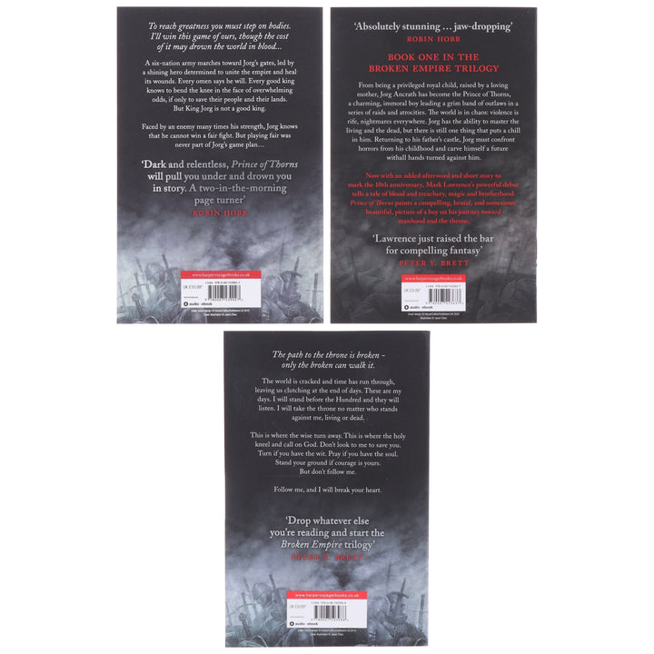 The Broken Empire Series By Mark Lawrence 3 Books Collection Set - Fiction - Paperback