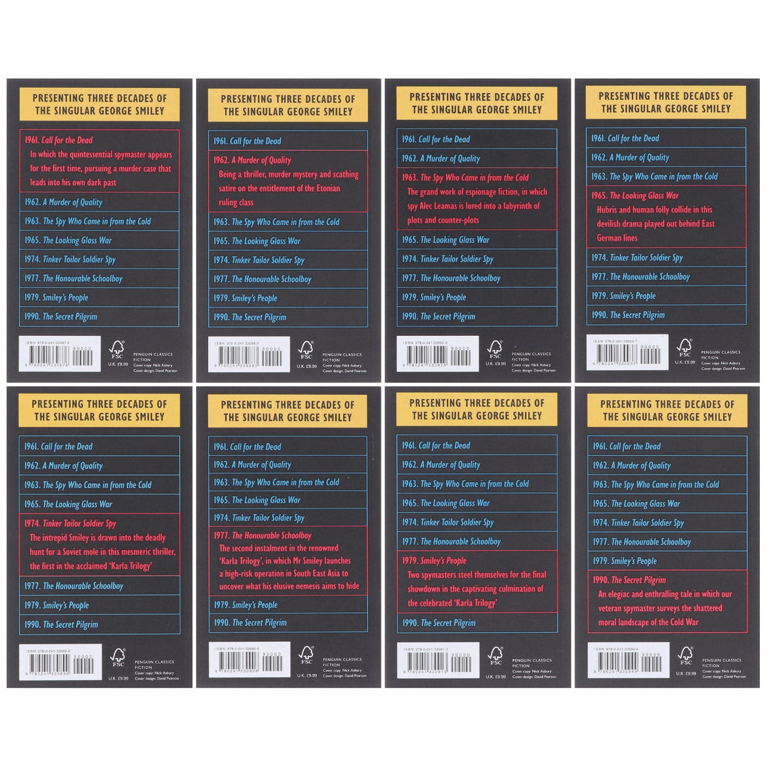 The Smiley Collection Boxset (Book 1-8) By John le Carre: 8 Books - Fiction - Paperback
